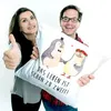 Mr. & Mrs. Panda Dekokissen Pinguin Heirat - Weiß - Produktbild-Vorschau 4