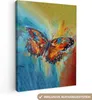 MuchoWow® - Leinwandbilder - Schmetterling - Farben - Kunst Produktbild-Vorschau 1