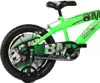 Close-up of the rear wheel and chain guard of a green BMX bicycle. Anteprima dell’immagine prodotto