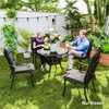 Outsunny sada 4 vankúšov na sedenie 108 x 50 x 5 cm vankúš Náhľad obrázku produktu 7