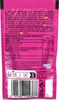 The back of a pink candy wrapper with nutritional information and ingredients. Produktbild-Vorschau