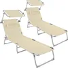 TecTake 403418, Béžová, Polyester, Ocel, 110 kg, 6,2 kg Náhled obrázku produktu 1