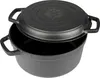 Browin Gusseisen-Topf Mit Pfanne, 5 L + 1 L Produktbild-Vorschau 3