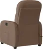 The back view of a brown fabric recliner chair. Podgląd zdjęcia produktu