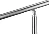 A close-up shot of a stainless steel handrail with a joint. Produktbild-Vorschau