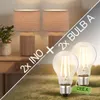 Briloner Ino, lampada da tavolo, paralume in tessuto, Anteprima dell’immagine prodotto 12