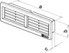 Vetracia mriežka HACO VM B 220x55 mm plastová biela Náhľad obrázku produktu 3
