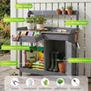 Tavolo da lavoro per giardinaggio COSTWAY con piano in Anteprima dell’immagine prodotto 6