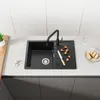 CECIPA Granitspüle 65x45cm mit Abtropffläche,65x45 cm Produktbild-Vorschau 2