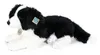 A plush toy dog lying down on a white background. Podgląd zdjęcia produktu