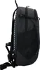 Side view of a dark gray backpack. Voir les images du produit