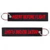 Insert Before Flight Print Stickerei Tag Schlüsselanhänger Produktbild-Vorschau 4