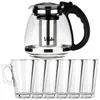 Vilde | Teekanne 1,5 L - Glaskanne mit Sieb - 6 Gläser 255 Produktbild-Vorschau 3