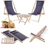 KADAX Ensemble table basse naturelle pour chaises longues + Voir les images du produit 1