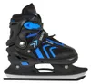 A single black and blue adjustable skate shoe is shown against a white background. Voir les images du produit