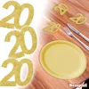Glitterzahl 20 in Gold für 20sten Geburtstag / Produktbild-Vorschau 1