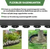 Yakimz 20m flexibilní plastové obruby trávníku s 60 zemními Náhled obrázku produktu 3