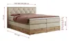 MKS MEBLE King Boxspringbett 200x200 mit Bettkasten Eiche, Produktbild-Vorschau 6
