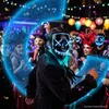 Maska na Halloween z oświetleniem LED Straszna maska na Podgląd zdjęcia produktu 10