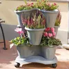 Set de 3 pots - TRIFOGLIO - D 40 cm - Gris Voir les images du produit 1
