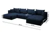 FurMeb24 - U-f¶rmiges Sofa APOLLO Sofa fr Wohnzimmer mit Produktbild-Vorschau 4