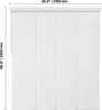 A white, four-panel sliding door system is shown against a white background. Dimensions are indicated by measurement lines and text. Náhľad obrázku produktu