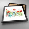 Gerahmtes Poster - Schwarzer Rahmen - Blumen Wiese Blatt Produktbild-Vorschau 3