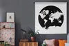 MuchoWow® Wandteppich Wandbehang Weltkarte - Kreis - Produktbild-Vorschau 5