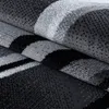 Teppich Läufer Wohnzimmer Schwarz 80x300 Abstraktes Wellen Produktbild-Vorschau 4