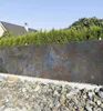 Zaunbanner Betonwand Grau Blau Sichtschutz Garten Zaun Produktbild-Vorschau 1