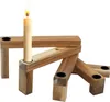 1.10 Holz Kerzenhalter für 5 Stabkerzen zum aufklappen - Produktbild-Vorschau 1