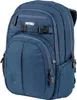 A blue backpack is shown from the front. Produktbild-Vorschau