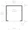 WOODTEX Naturbelassen 180 x 174 cm Gartenhaus Sylta 2, 14 Produktbild-Vorschau 12