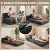 HOMCOM Slaapfauteuil 2-in-1, opvouwbaar, zonder Productafbeelding-voorbeeld 7