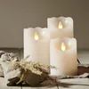 LED Echtwachs-Kerze ''Glow'', weiß, 7.5x10cm, Timer, Produktbild-Vorschau 5