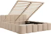 FEDVE Polsterbett Limata aus Velvet 180x200 cm, Beige Produktbild-Vorschau 6