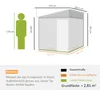 Outsunny Metall Gerätehaus 2,81m² 154x206,5x181 cm Produktbild-Vorschau 3