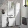 Fackelmann SBC SCENO Gäste WC Set 2-teilig 45 cm, Weiß, Produktbild-Vorschau 2