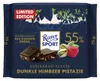 Produktbild Ritter Sport Dunkle Himbeer Pistazie Edel Halbbitter Schokolade 75g Produktbild-Vorschau