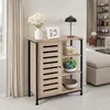 Buffet 71x32x82cm - Bois clair industriel, Chêne Sonoma, Voir les images du produit 9