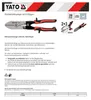 YATO Nůžky na plech YT-22380 Nástrojová ocel 528g Náhled obrázku produktu 15