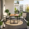 ML-Design – sada 2 zahradních židlí s područkami, béžová Náhled obrázku produktu 9