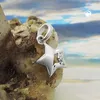 Anhänger 9mm Stern mit Zirkonias matt-glänzend Silber 925 Produktbild-Vorschau 2
