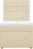 Boxspringbett mit Matratze Creme 90x200 cm Stoff Produktbild-Vorschau 6