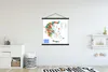 MuchoWow® Textilní plakát - Barevná mapa Řecka - 90x90cm - Náhled obrázku produktu 2