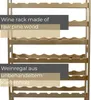 STOLMAK Weinregal aus Holz für 56 Flaschen Natur Produktbild-Vorschau 7