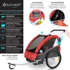 KESSER® Kinderanhänger Fahrradanhänger Sport-RX 2 in 1 Produktbild-Vorschau 3