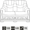 Ensemble 3+2 Sièges Canapé Coussin Garniture Set 100% Cuir Voir les images du produit 4