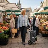 Relaxdays Einkaufstrolley, 2 große Räder, Kühlfach, Produktbild-Vorschau 2