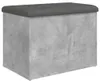 vidaXL Sitzbank mit Stauraum Betongrau 62x42x45 cm Produktbild-Vorschau 1